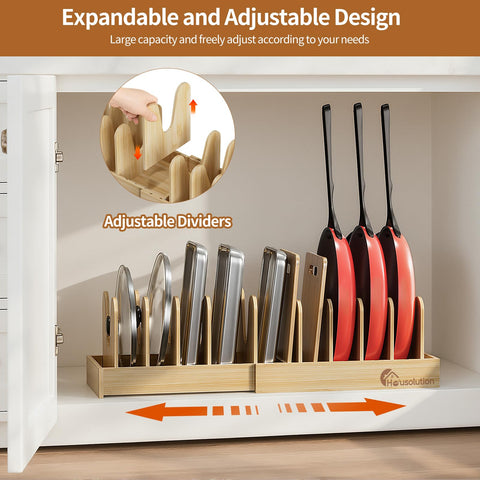 Housolution ten removable dividers enable customizable cookware layouts