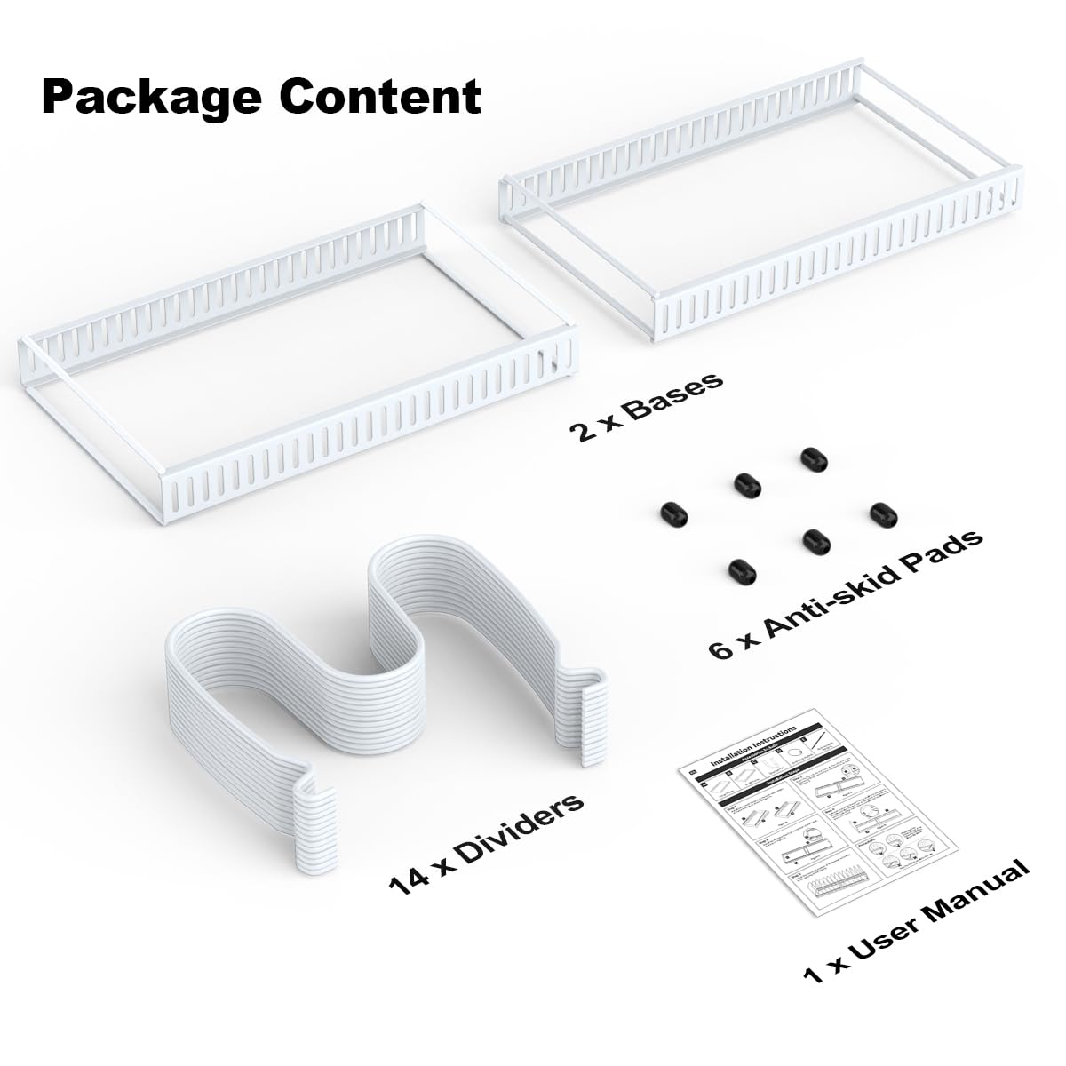 Housolution easy-access lid storage helps you grab the right lid quickly.