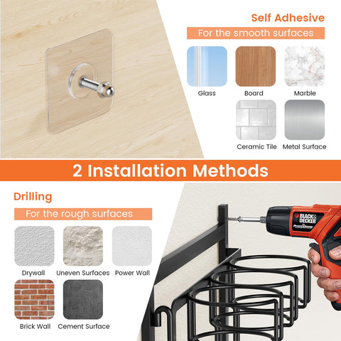 Housolution installation options with screws or adhesive offer flexible, damage-free mounting.