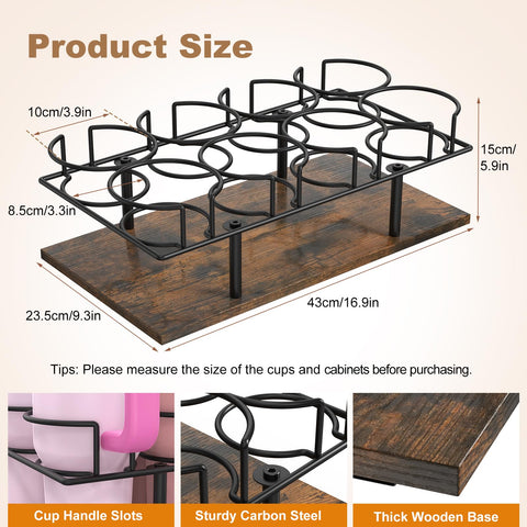 Housolution cup organization solution for kitchen and office spaces