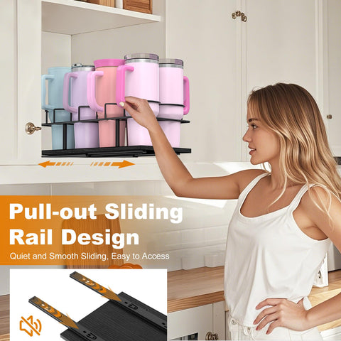 Housolution quiet sliding rail ensures smooth access to water bottles