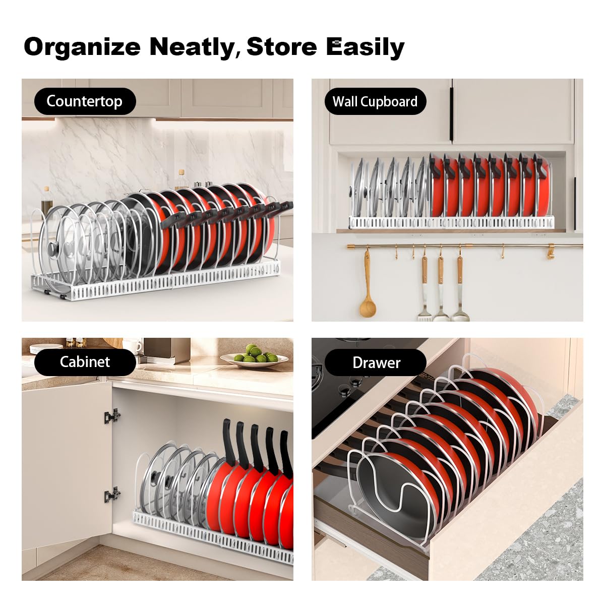 Housolution snap-in divider design boosts stability and easy setup.