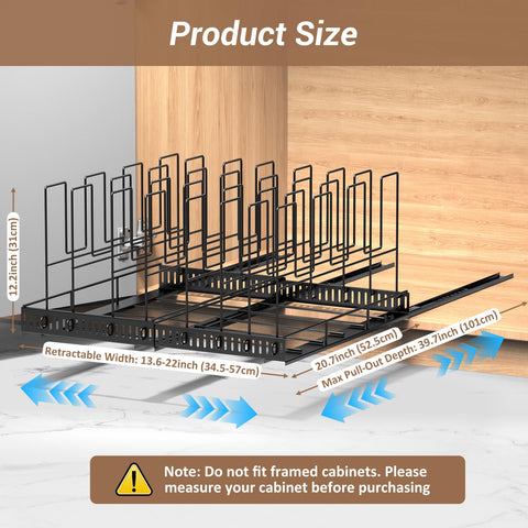 Housolution space-saving kitchen storage fits cabinets, countertops, or under sinks