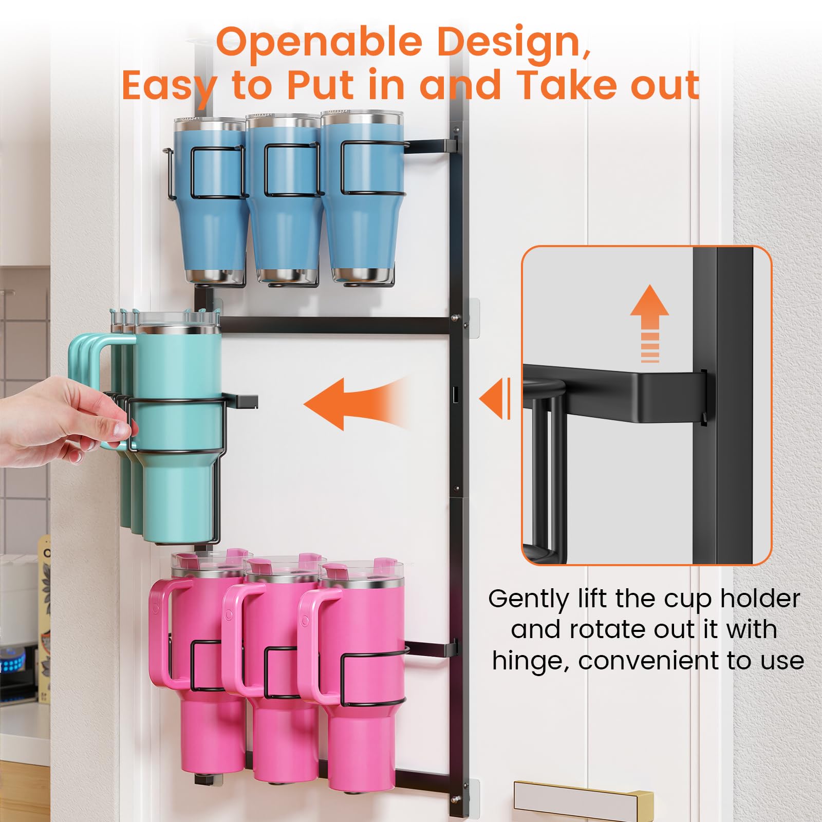 Housolution sturdy carbon steel construction supports heavy bottles with stable performance.