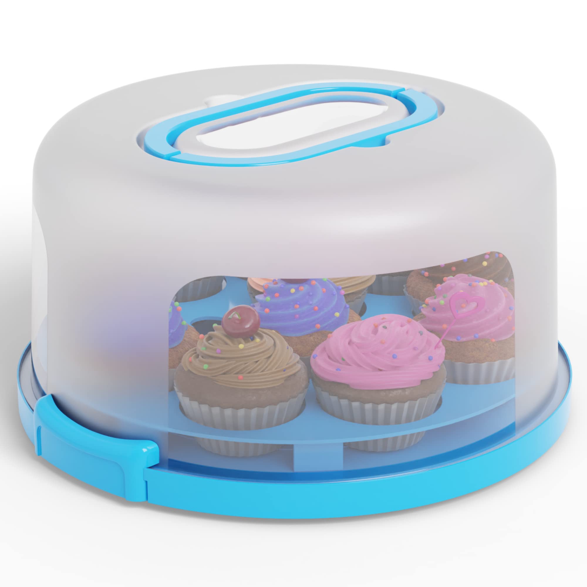 Houzzkingz clear dome showcases desserts while protecting decorations.