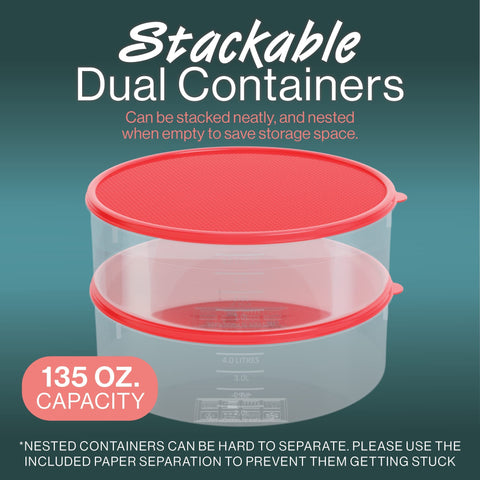 HouzzKingz clear container ideal for organizing cookies and pastries.