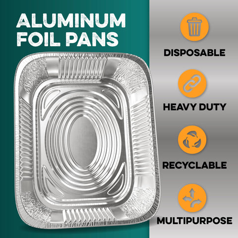 HOUZZKINGZ USA catering setup using 9x13 disposable pans for buffet-style service