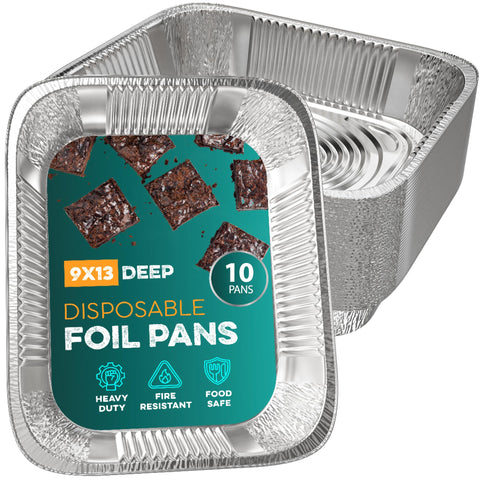 HOUZZKINGZ USA aluminum 9x13 pan stackable for easy transport and storage during catering