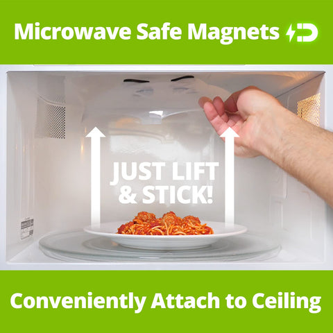 Hover Cover anti-splash lid guards against spills during heating sessions