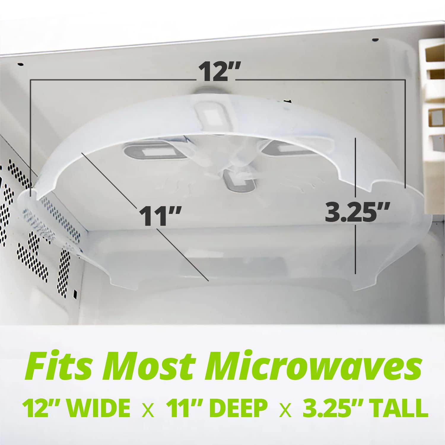 Hover Cover BPA-free material ensures safe food contact during daily microwaving