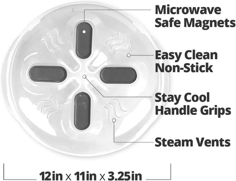 Hover Cover magnetic attachment keeps lid ready for next use