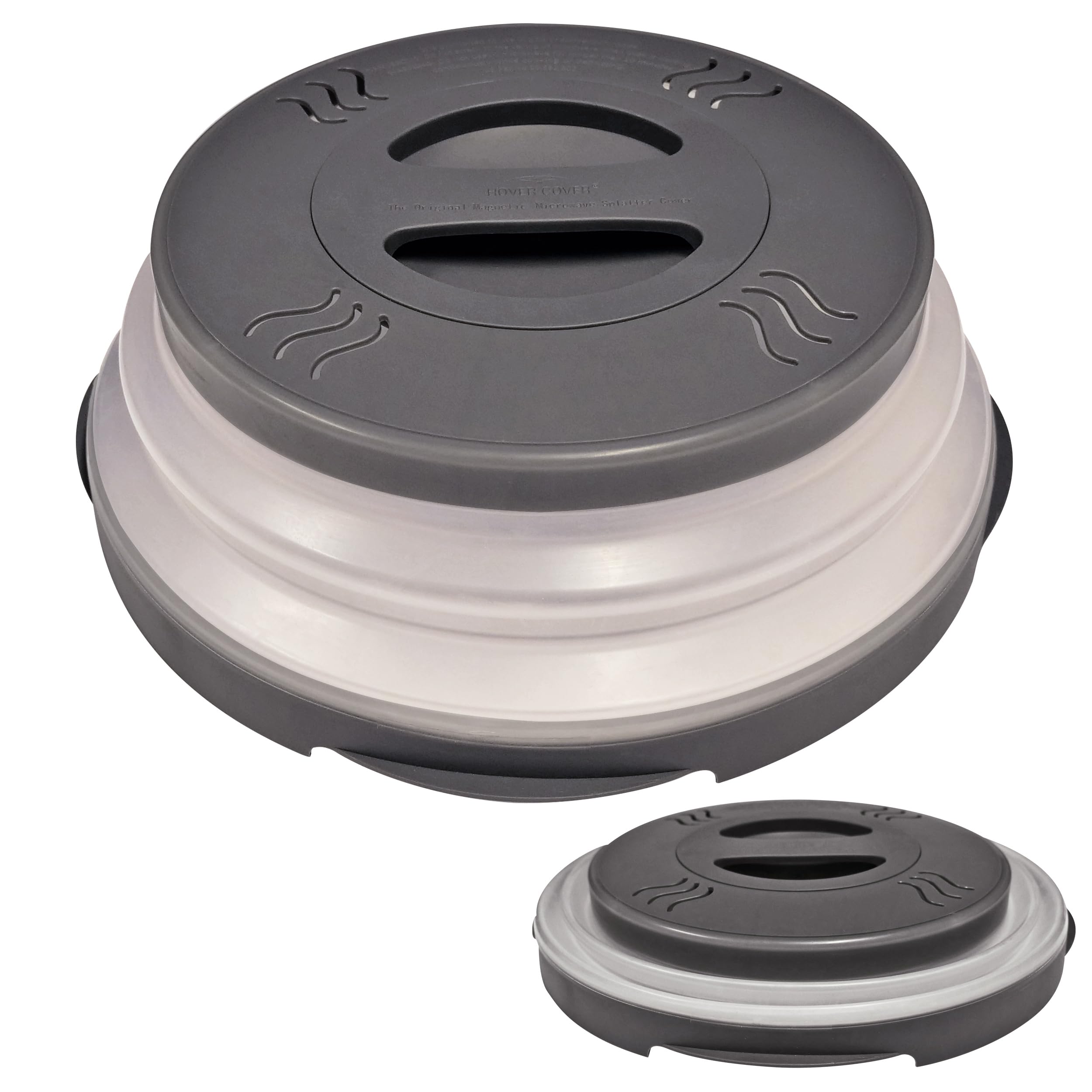 Hover Cover space-saving storage keeps your microwave area neat and accessible.