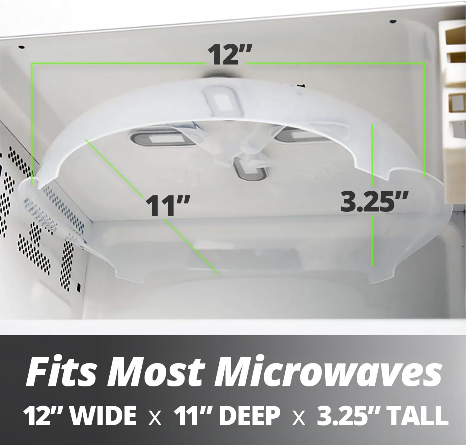 Hover Cover steam-vents for even heating during reheating