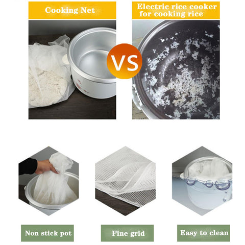 Hovoten reusable rice net liner reduces waste and boosts durability.