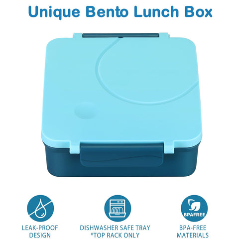 Howeemo 8oz soup thermo in blue preserves hot or cold meals