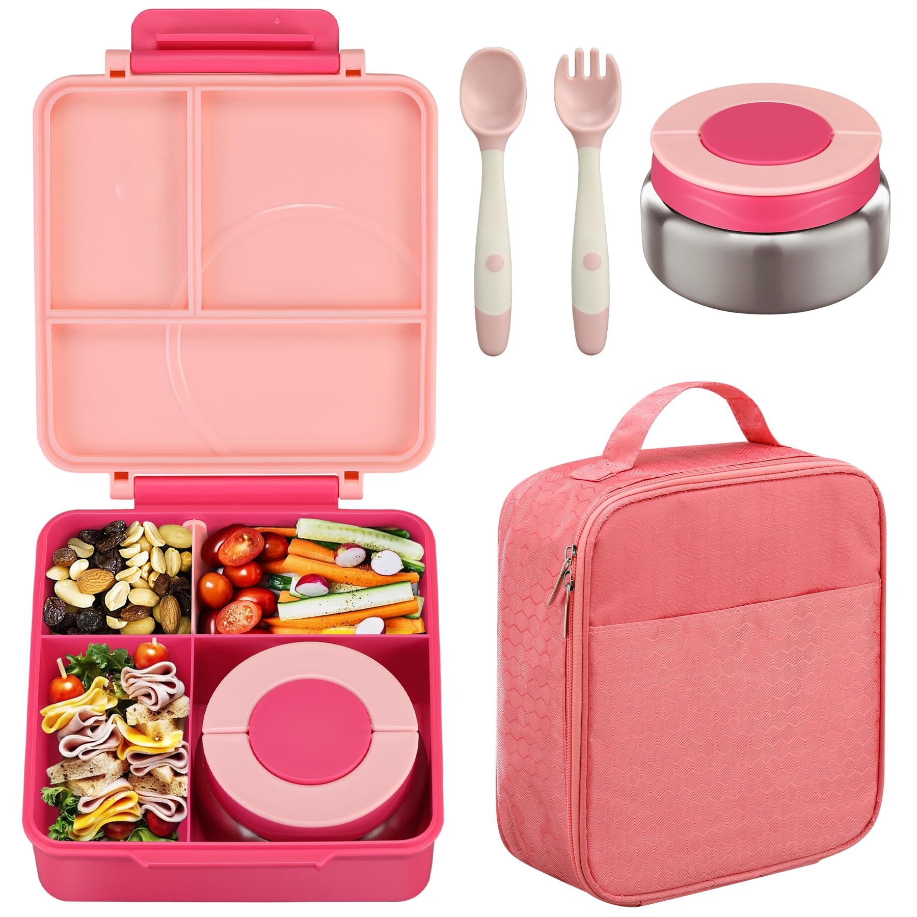 Howeemo kids bento box with four compartments for organized school meals