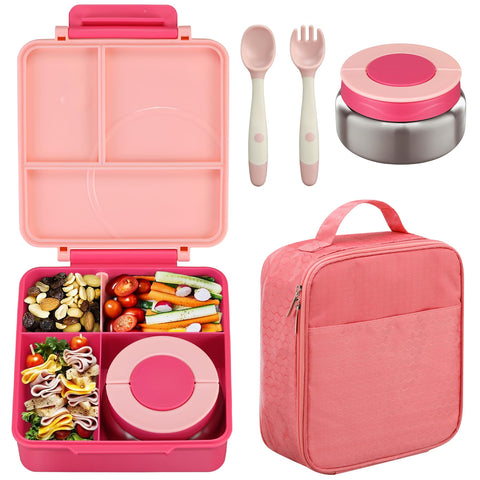 Howeemo kids bento box with four compartments for organized school meals
