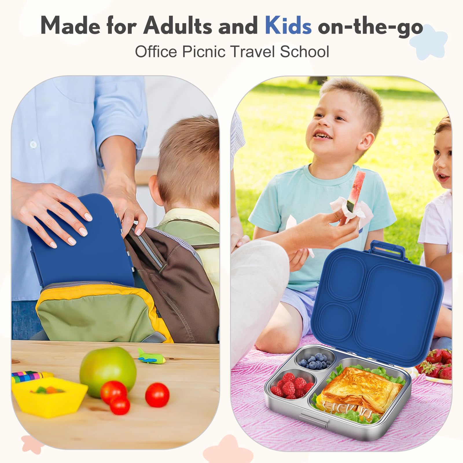 Howeemo portable bento box suits school and office use.