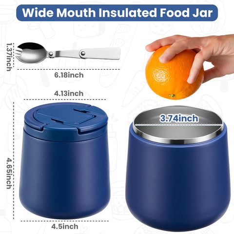Carrying handle on Howeemo jar makes it easy for kids to transport lunch