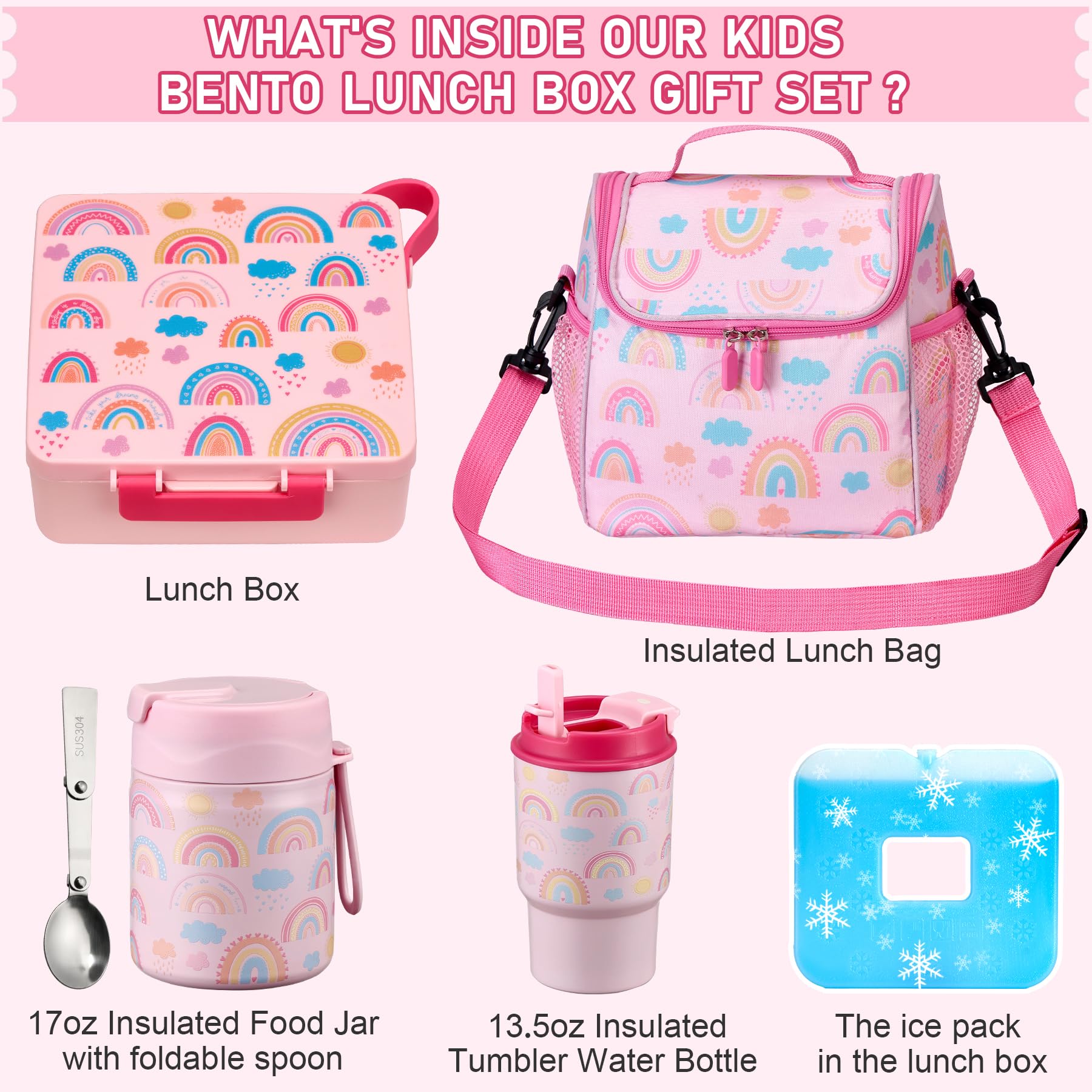 Detachable ice pack shown with bento to keep foods fresh