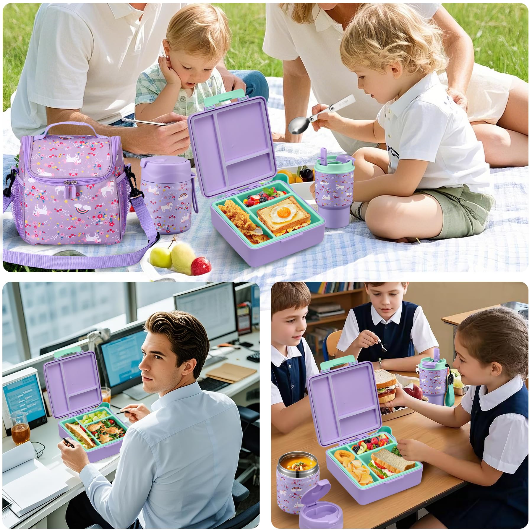 Howeemo dishwasher-safe compartment tray for easy cleaning