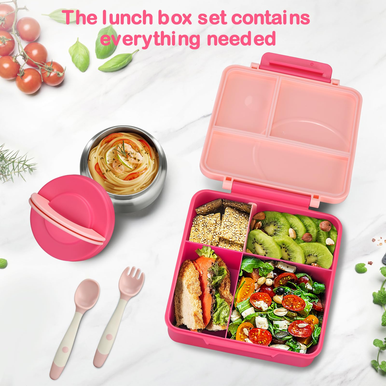 Howeemo pink insulated lunch bag preserves freshness during daily use