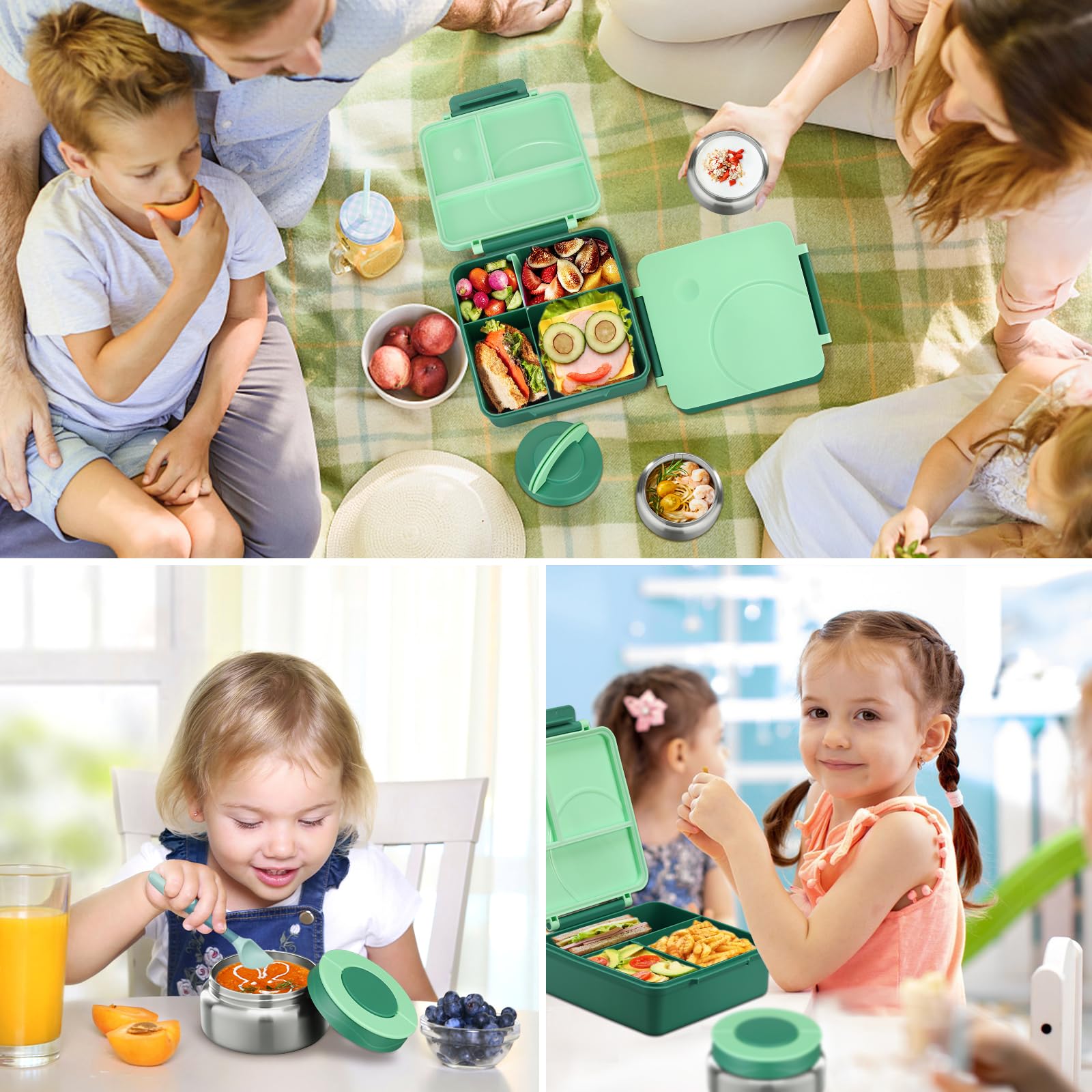Howeemo kid-friendly cutlery set for convenient lunches.