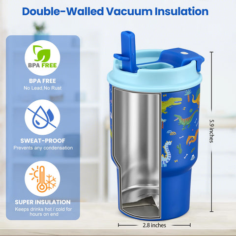 Howeemo kids tumbler with gamepad design, perfect for adventure play.