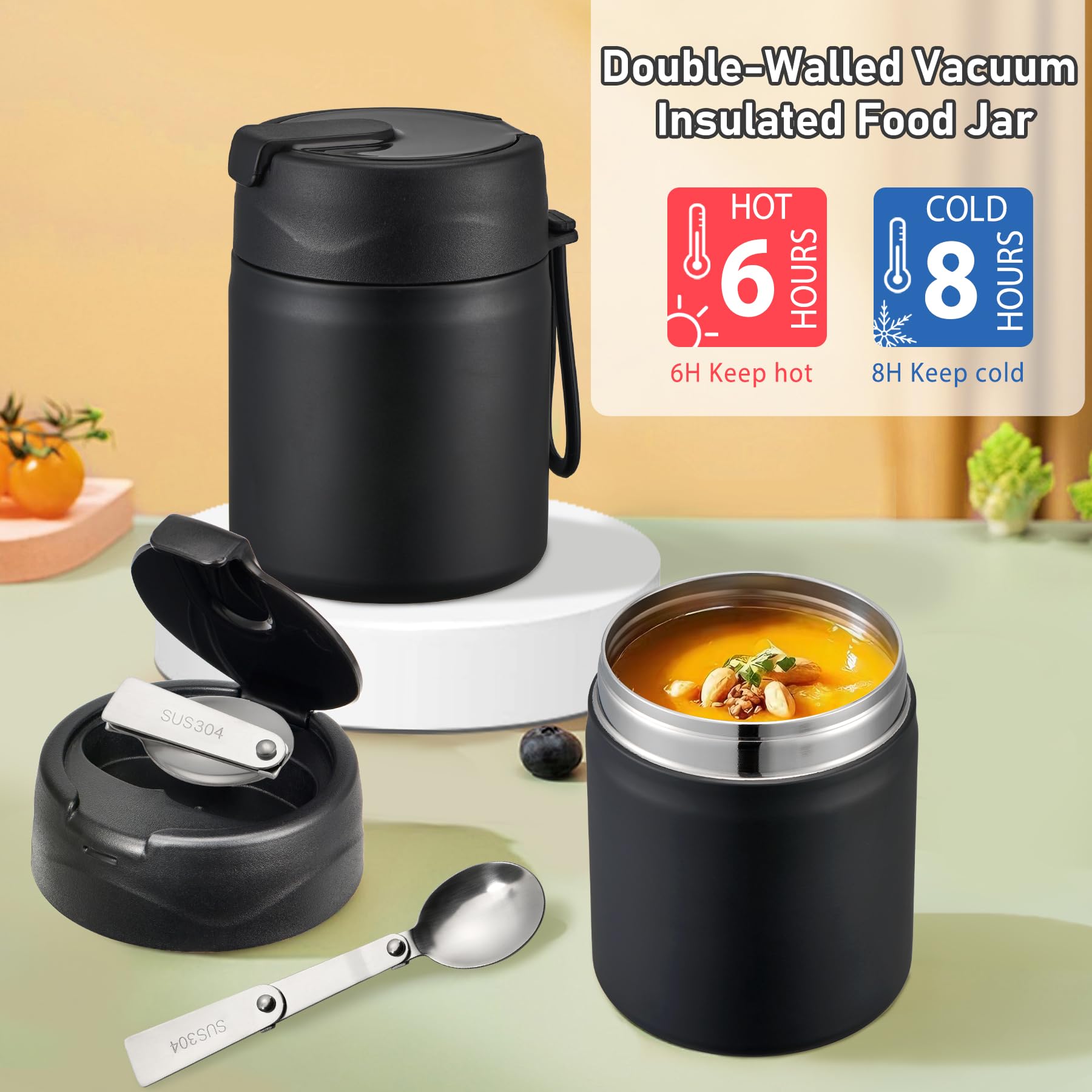 Howeemo 13.5oz water bottle with dual spouts for easy sipping