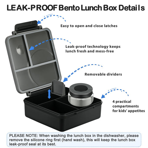 Howeemo Stainless Steel Interior for safe durable food storage