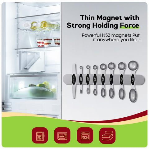 Howgoody heavy-duty stainless steel measuring spoons with durable finish