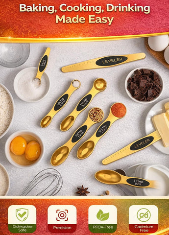 Howgoody spoons nest together for compact kitchen storage