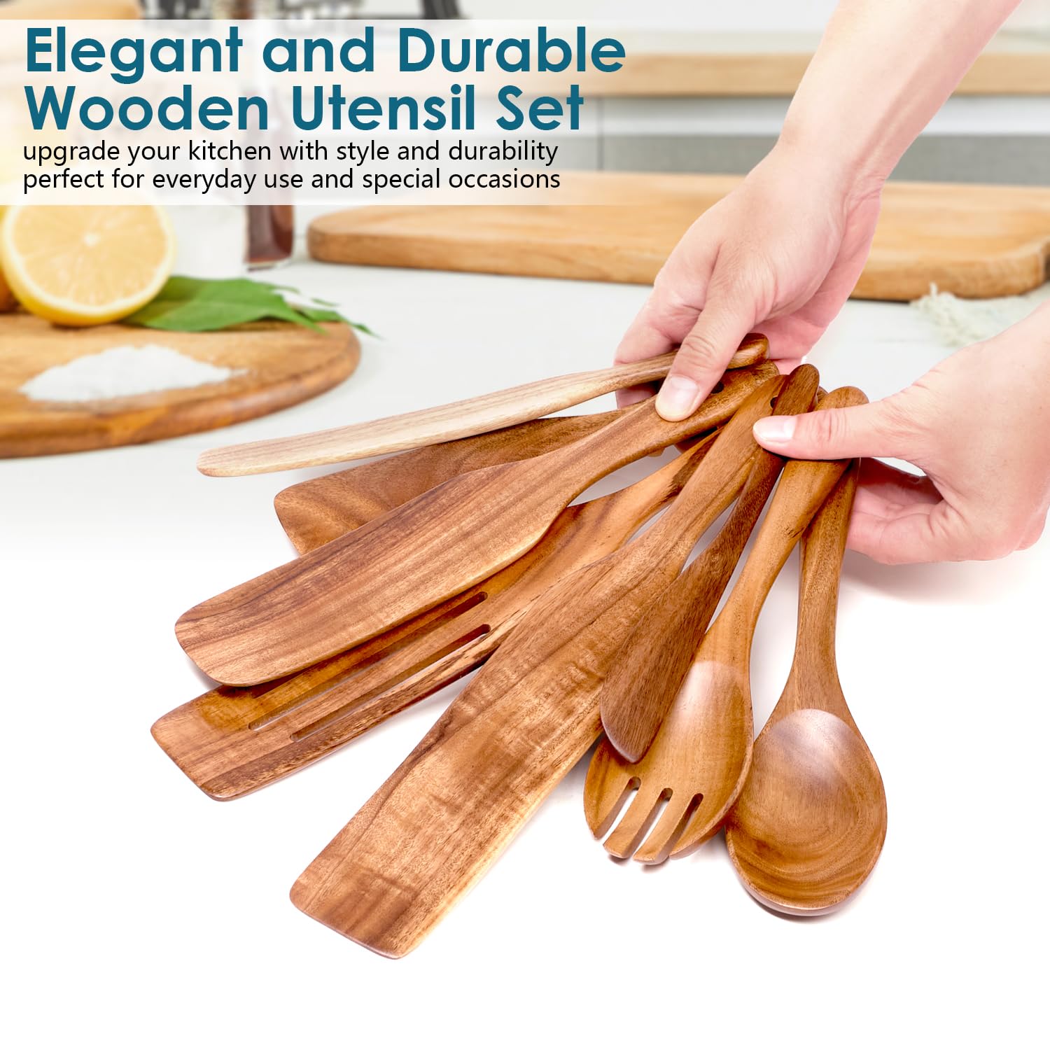 HOWHONG gift-ready spurtle set perfect for home cooks and foodie gifts