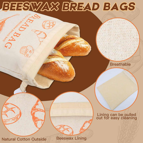 HOYEEFOU compact bread bag folded flat for pantry storage