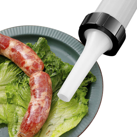 Hoypeyfiy manual sausage stuffer handle enables easy one-person filling
