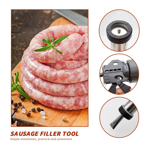 Hoypeyfiy meat pusher aids tight packing for consistent texture