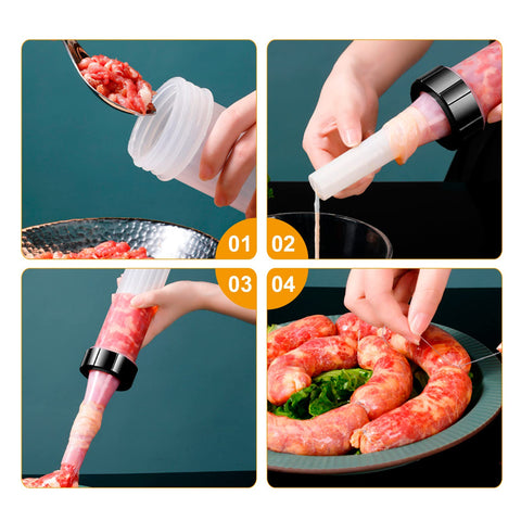 Hoypeyfiy sausage-stuffer tubes 15-19-23mm for versatile sausage sizes