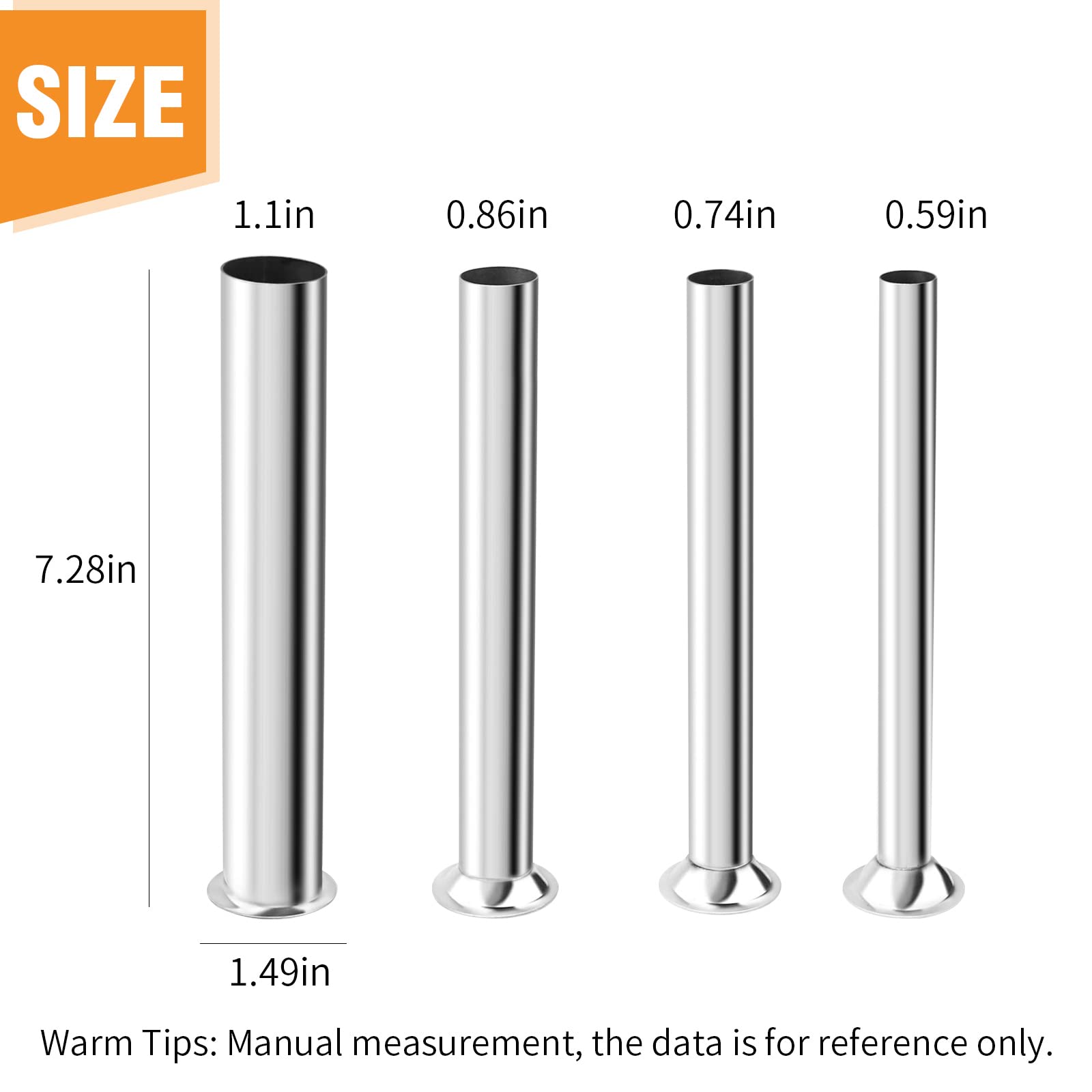 Hoypeyfiy four-size sausage tubes displayed for versatility.