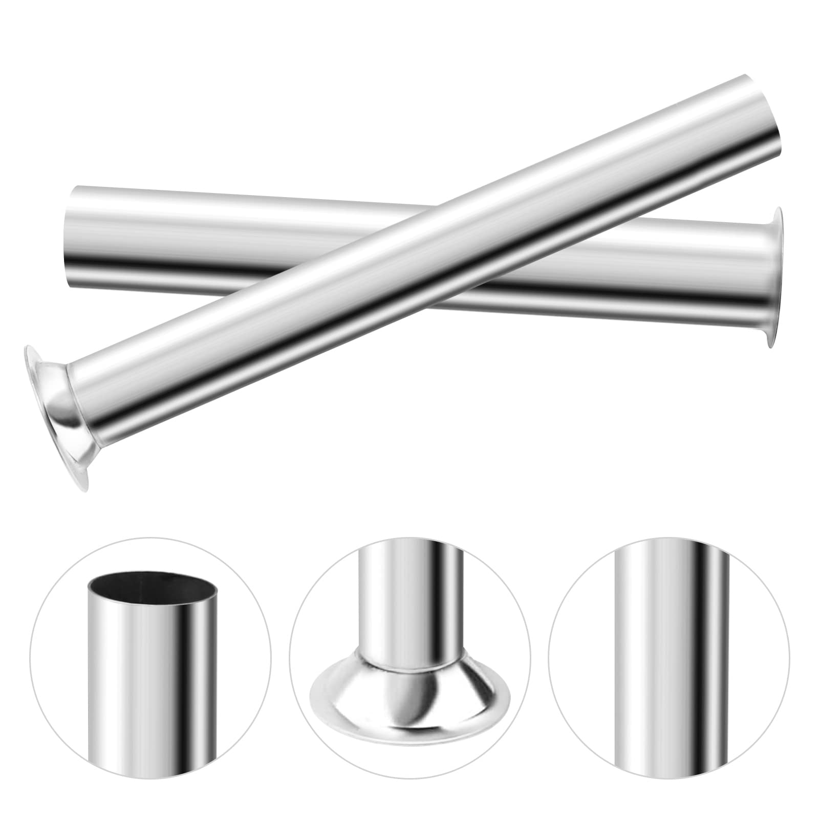 Hoypeyfiy stainless steel sausage tubes close-up shows quality.