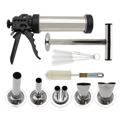 Hoypeyfiy stainless steel jerky gun ready for durable pressing at home