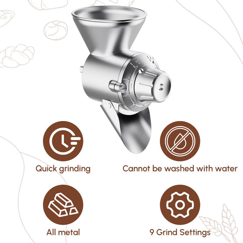 HOZODO die-cast aluminum body designed for durable grinding.