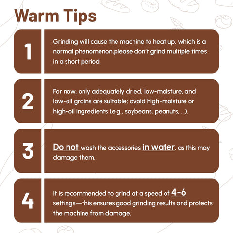 HOZODO cooling breaks recommended during extended grinding sessions.