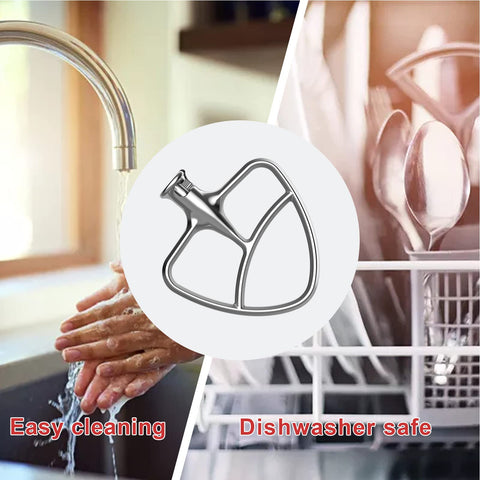 HOZODO mirror-finish beater cleans easily after use