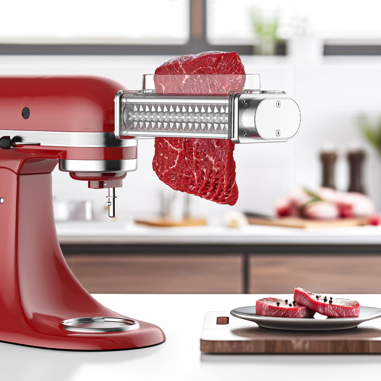 HOZODO mixer-ready-tenderizer-setup enables convenient family meals.