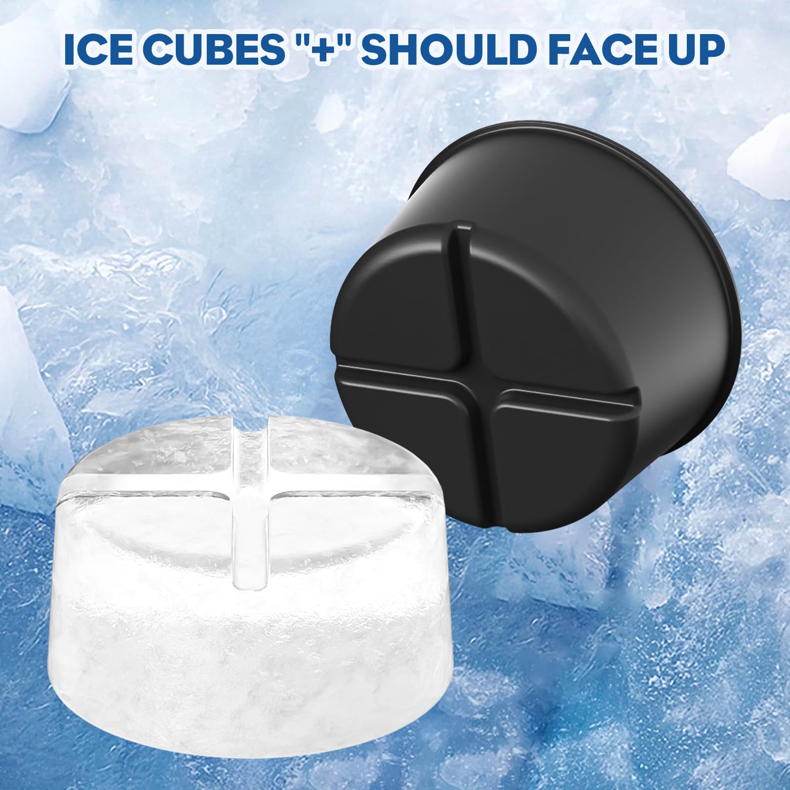 HOZODO multi-pack molds ready for freezing water or juice.