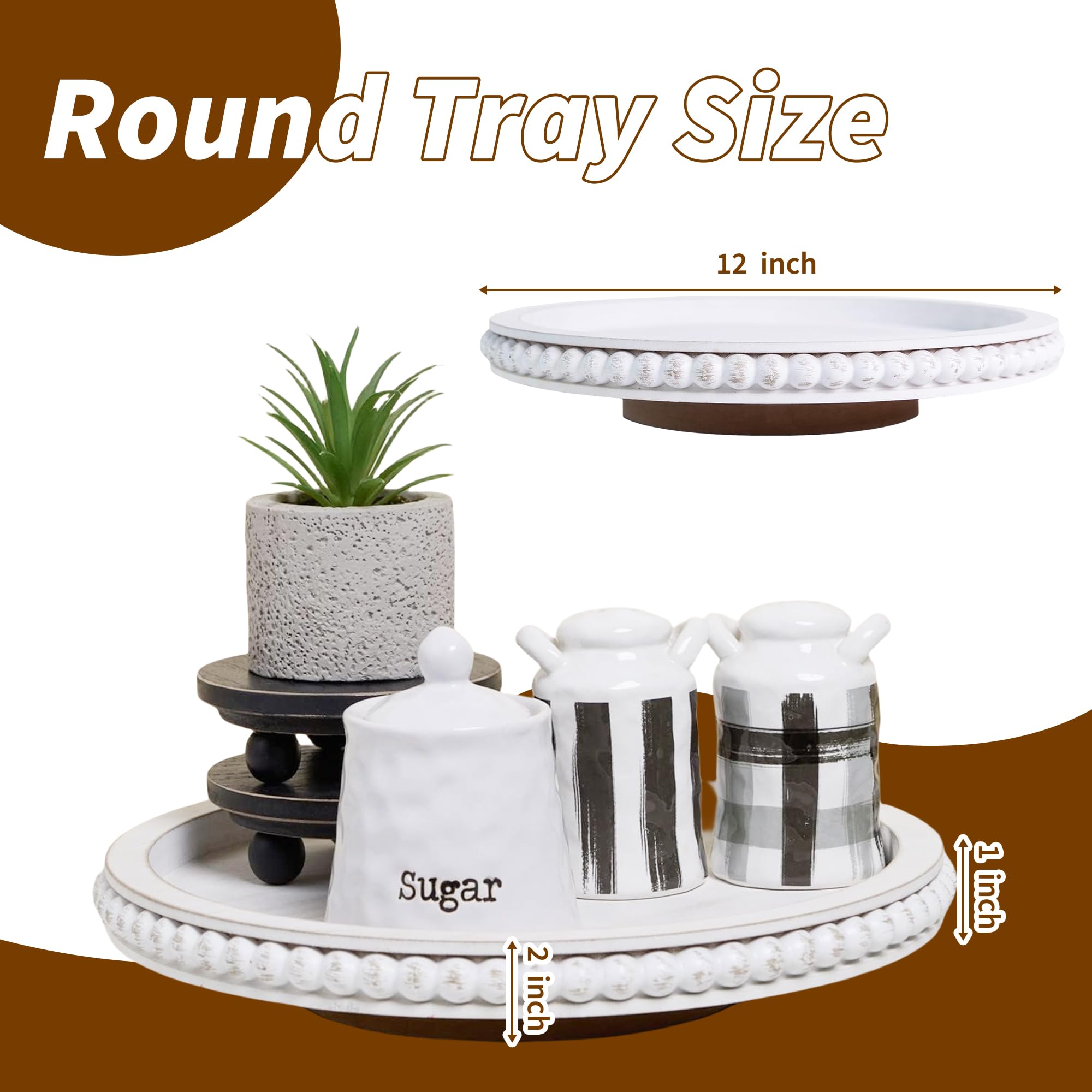 HPC Decor Beaded Lazy Susan Spice Rack keeps jars neatly organized and accessible.