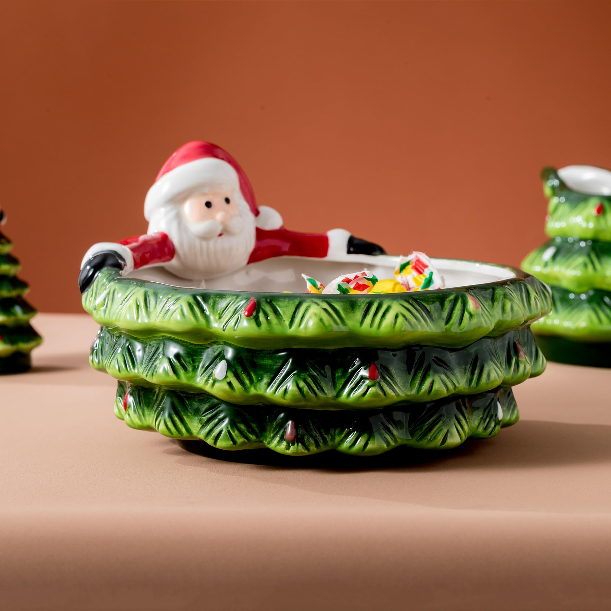 HPYNPES gift-ready holiday candy bowl ideal for gifting