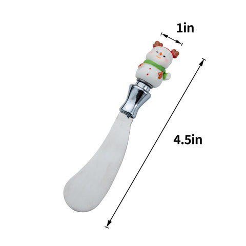HPYNPES Snowman-spreader adds whimsy while serving dips and jams.