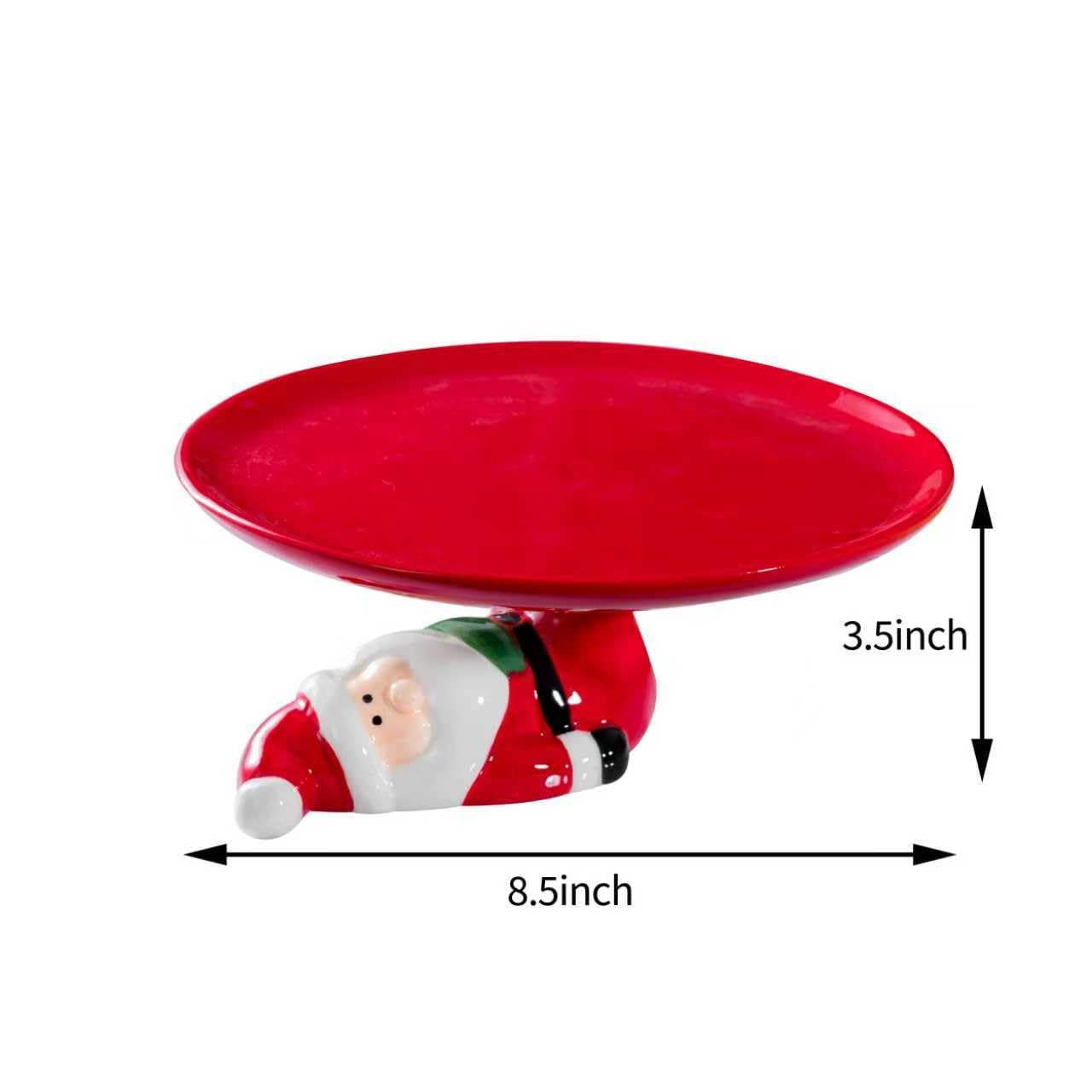 HPYNPES Santa cake stand showcases cakes and cookies at a holiday party