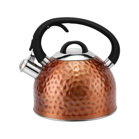 HRHongRui copper tea kettle with diamond design for easy cleaning and style